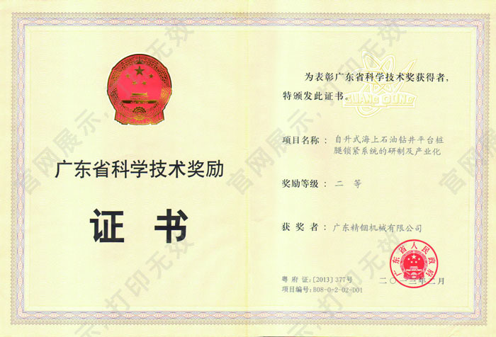 2013廣東省科技二等獎(jiǎng)